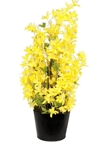Arranjo de Orquídeas Mini Amarelas Artificiais