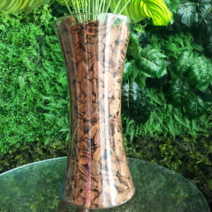 Folhagem de Jibóia Artificial Vaso de Vidro